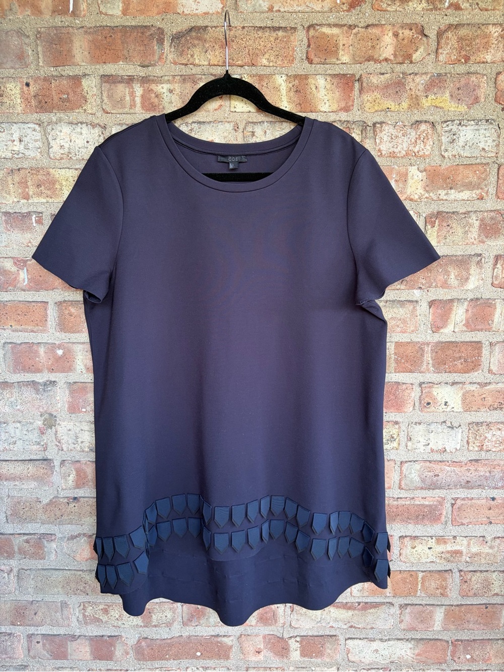 COS Hi-Low Ruffle Trim Tunic - Picture 2 of 12
